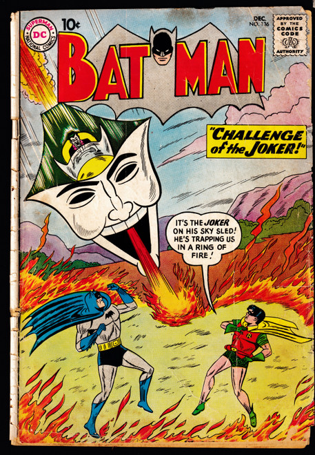 1960 DC Batman #136 GD/VG
