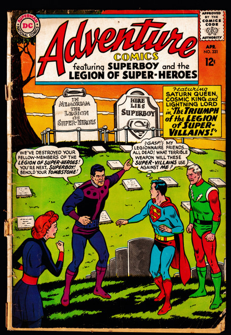 1965 DC Adventure Comics #331 GD- 1965 DC Adventure Comics #331 GD-