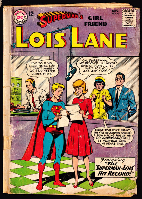 1963 DC Superman's Girlfriend Lois Lane #45 FR/GD