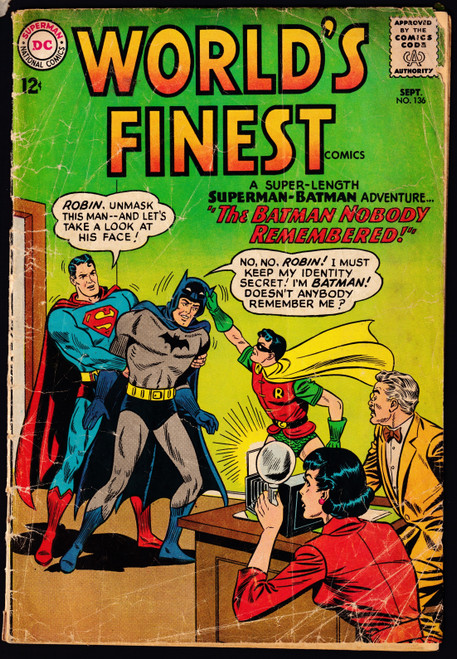 1963 DC World's Finest #136 GD/VG