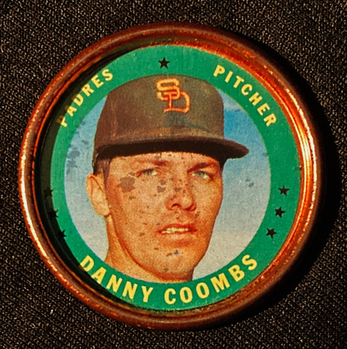 1971 Topps Coins #049 Danny Coombs B