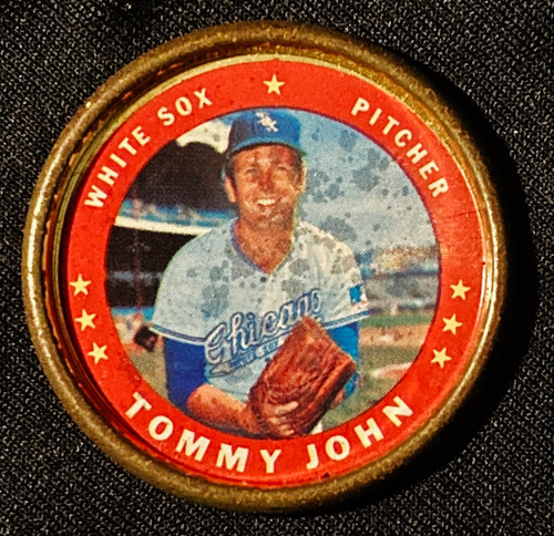 1971 Topps Coins #056 Tommy John B