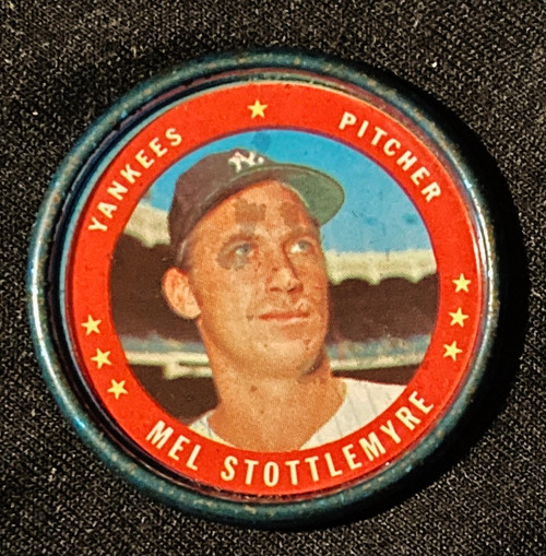 1971 Topps Coins #094 Mel Stottlemyre