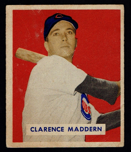 1949 Bowman #152 Clarence Maddern RC Fair