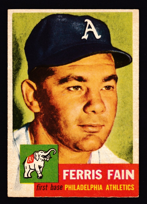 1953 Topps #024 Ferris Fain Poor