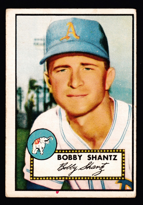 1952 Topps #219 Bobb Shantz GD 1952 Topps #219 Bobb Shantz GD