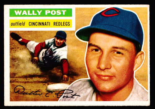 1956 Topps #158 Wally Post GB EX-