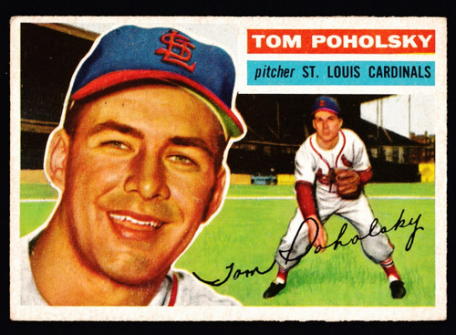 1956 Topps #196 Tom Poholsky EX-