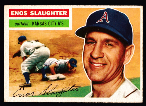 1956 Topps #109 Enos Slaughter GB VGEX