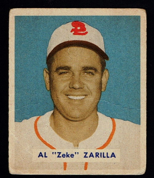 1949 Bowman #156 Al "Zeke" Zarilla RC Fair