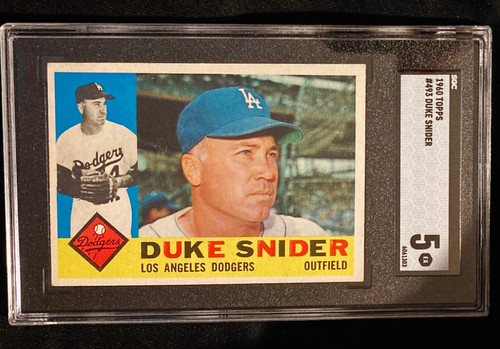 1960 Topps #493 Duke Snider SGC 5