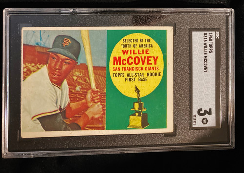 1960 Topps #316 Willie McCovey RC SGC 3