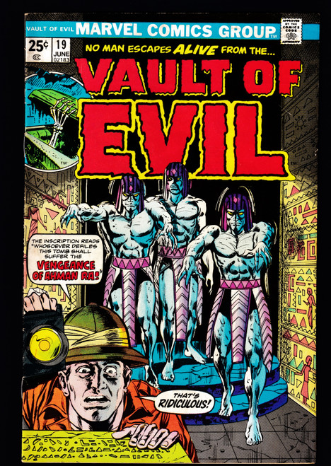 1975 Marvel Vault of Evil #19 VG+ 1975 Marvel Vault of Evil #19 VG+