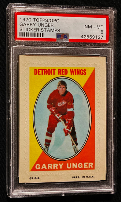 1970 Topps/OPC Stickers Garry Unger PSA 8