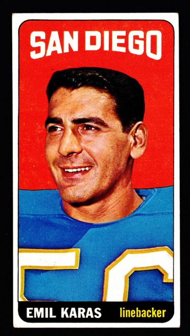 1965 Topps #162 Emil Karas SP VG