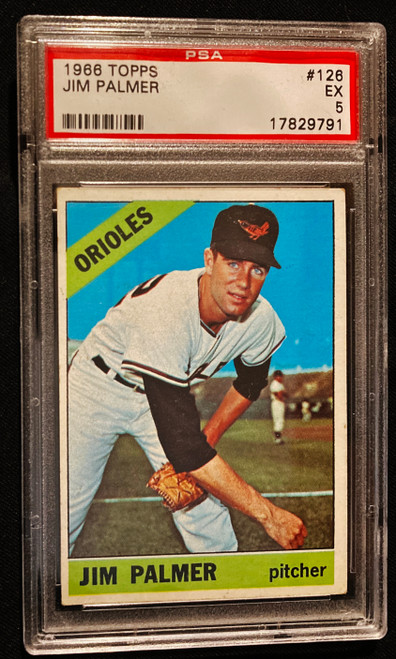 1966 Topps #126 Jim Palmer RC PSA 5