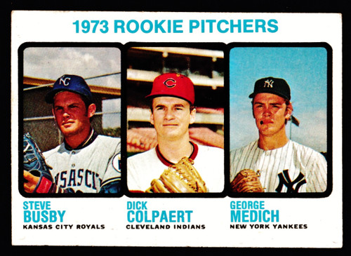 1973 Topps #608 Rookie Pitchers Medich VGEX