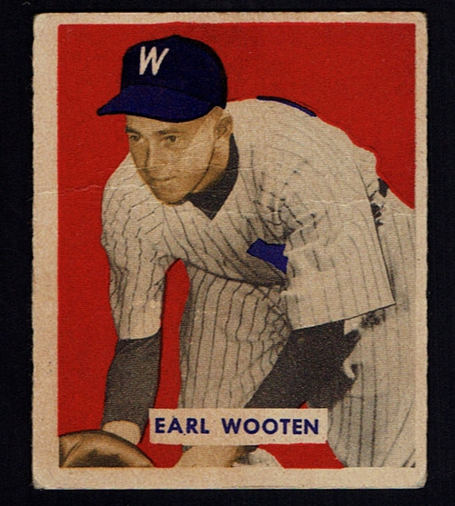 1949 Bowman #189 Earl Wooten Poor