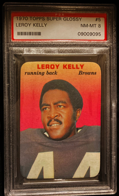 1970 Topps Super Glossy #05 Leroy Kelly PSA 8