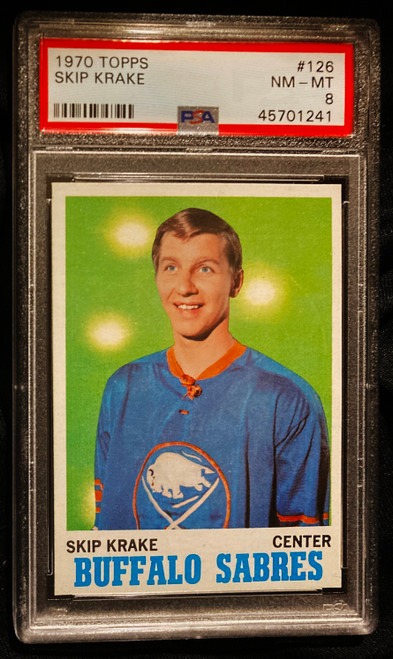 1970 Topps #126 Skip Krake PSA 8