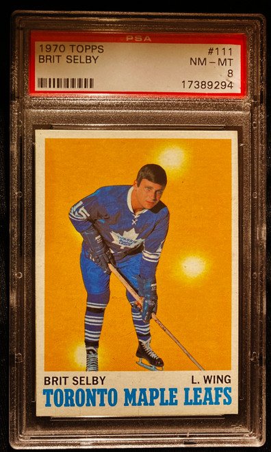 1970 Topps #111 Brit Selby PSA 8