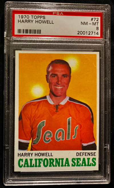 1970 Topps #072 Harry Howell PSA 8