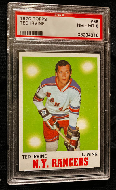 1970 Topps #065 Ted Irvine PSA 8
