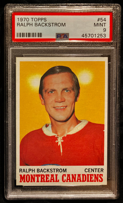 1970 Topps #054 Ralph Backstrom PSA 9