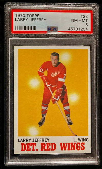 1970 Topps #028 Larry Jeffrey PSA 8