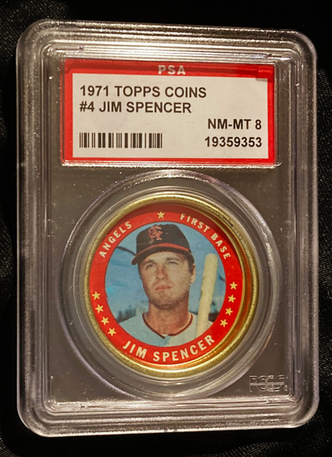1971 Topps Coins #004 Jim Spencer PSA 8