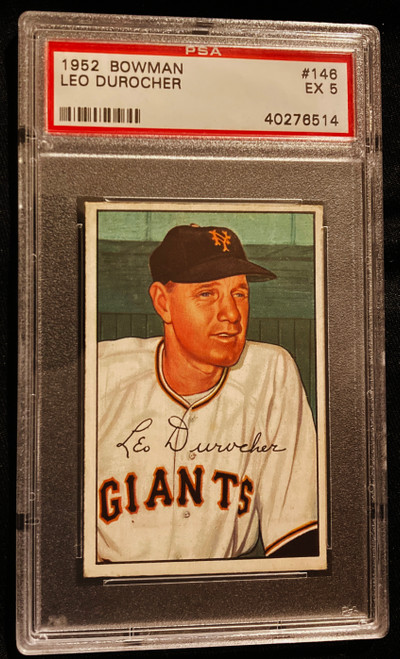 1952 Bowman #146  Leo Durocher PSA 5