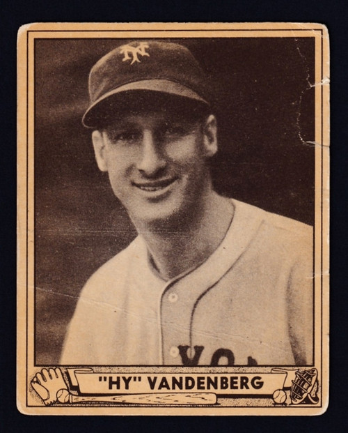 1940 Play Ball #209 Hy Vanderberg RC Fair