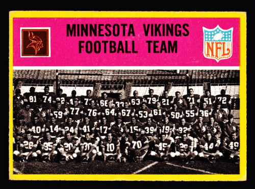 1967 Philadelphia #097 Minnesota Vikings Team VG