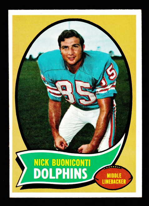 1970 Topps #244 Nick Buoniconti EX B