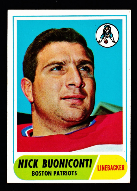 1968 Topps #124 Nick Buoniconti EX- B