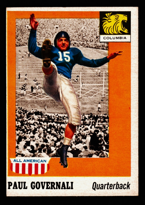 1955 Topps All American #073 Paul Governali VG