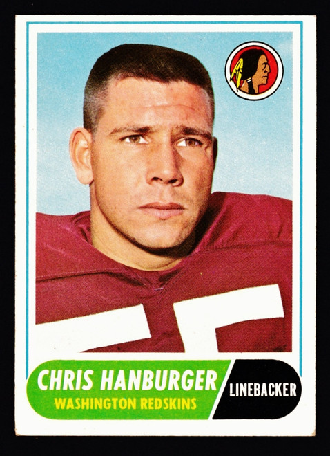 1968 Topps #062 Chris Hanburger VGEX