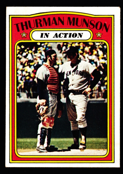 1972 Topps #442 Thurman Munson IA Poor