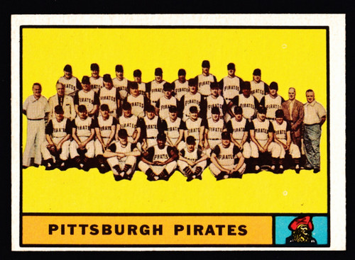 1961 Topps #554 Pittsburgh Pirates Team EX+