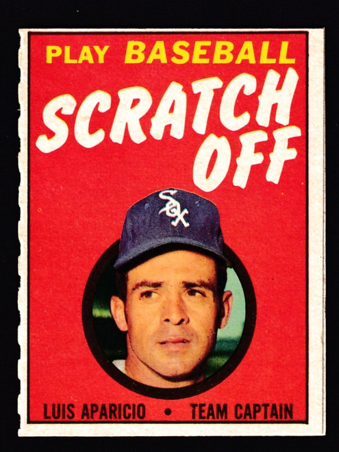 1970 Topps Scratch Offs Luis Aparicio Unscratched EXMT