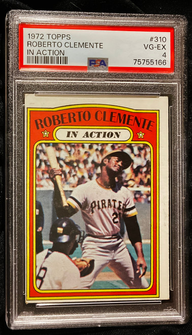 1972 Topps #310 Roberto Clemente IA PSA 4