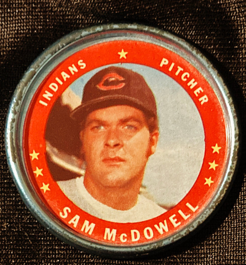 1971 Topps Coins #086 Sam McDowell B