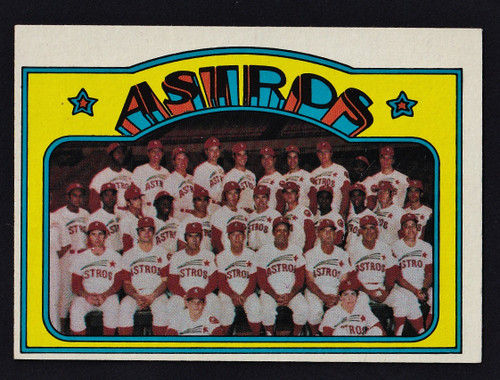 1972 Topps #282 Houston Astros Team EX