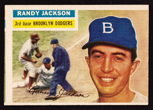 1956 Topps #223 Randy Jackson Miscut