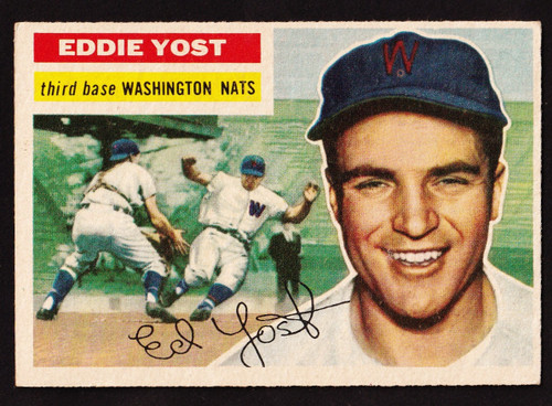 1956 Topps #128 Eddie Yost GB EX-