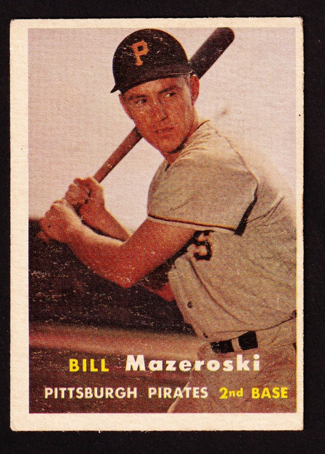1957 Topps #024 Bill Mazeroski RC VG