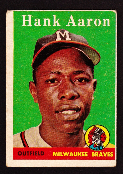 1958 Topps #030 Hank Arron White Name GD