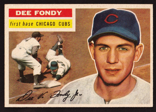 1956 Topps #112 Dee Fondy Gray Back EX