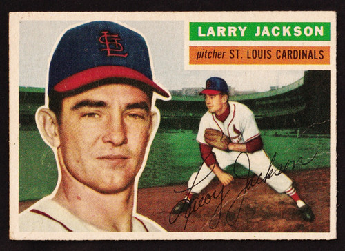 1956 Topps #119 Larry Jackson RC Gray Back GD