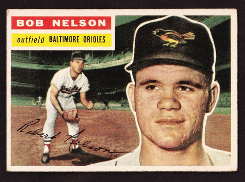 1956 Topps #169 Bob Nelson RC White Back VG